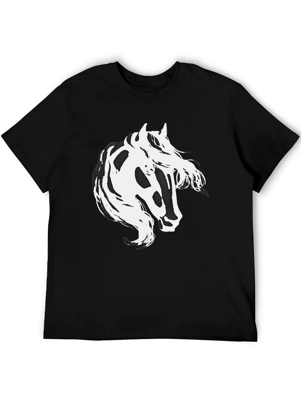 Black Horse Basic Graphic T-Shirt – Daily Comfort In Soft Cotton