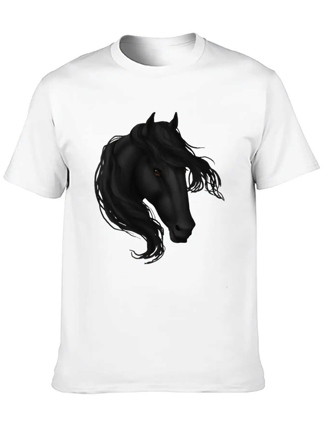 Black Horse Basic Graphic T-Shirt – Daily Comfort In Soft Cotton