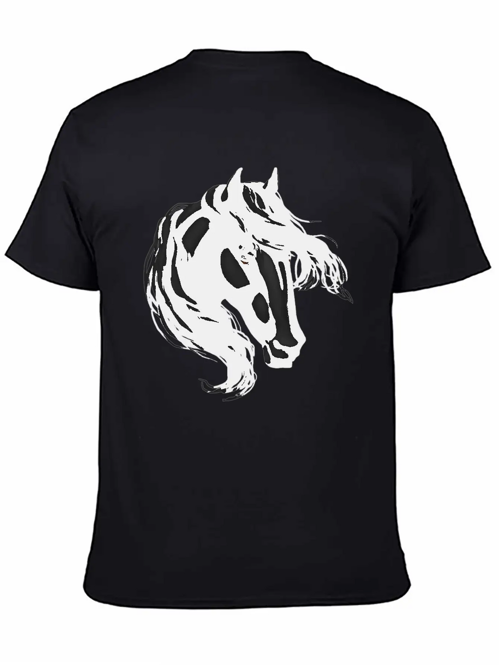 Black Horse Basic Graphic T-Shirt – Daily Comfort In Soft Cotton