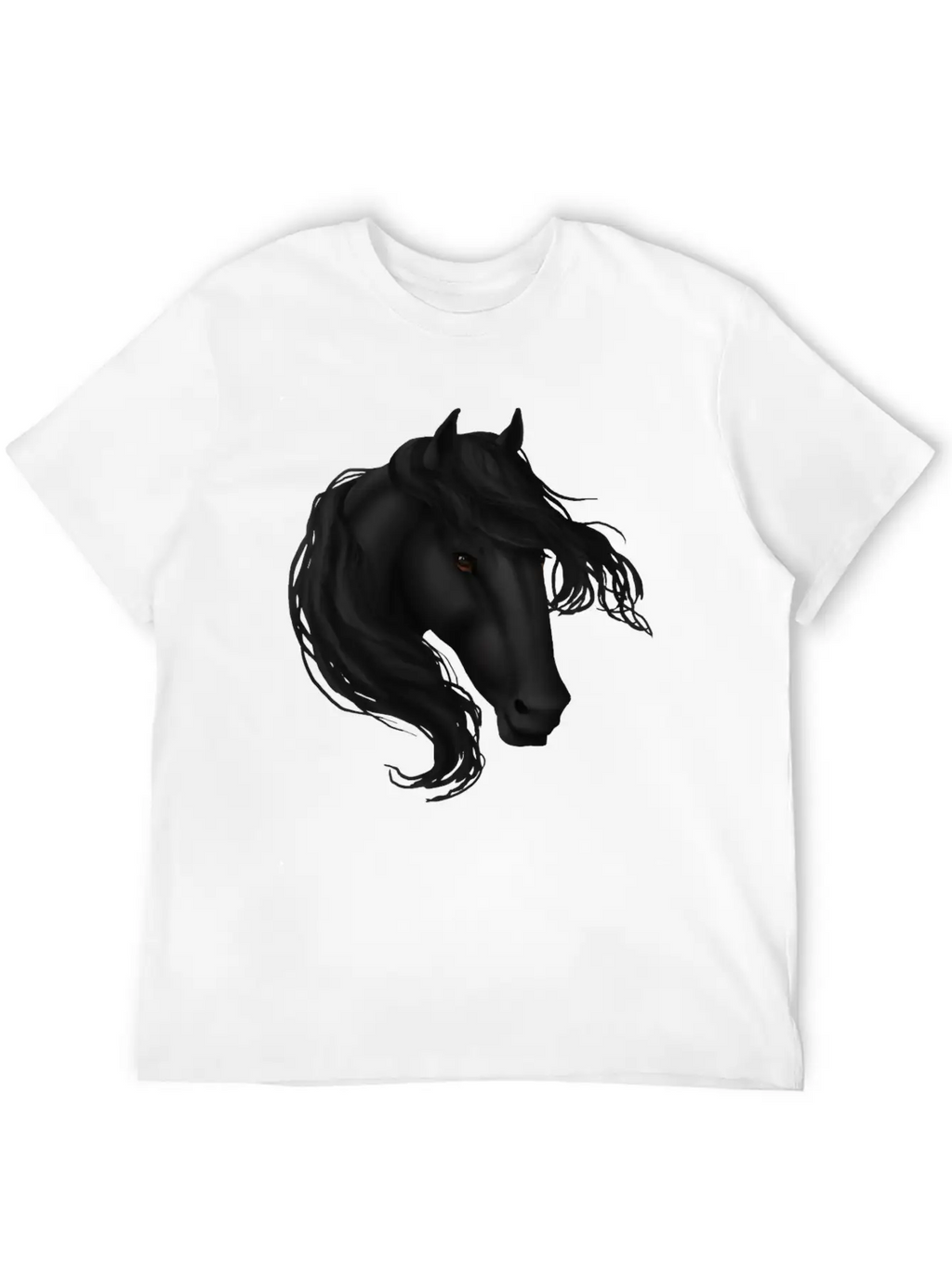 Black Horse Basic Graphic T-Shirt – Daily Comfort In Soft Cotton