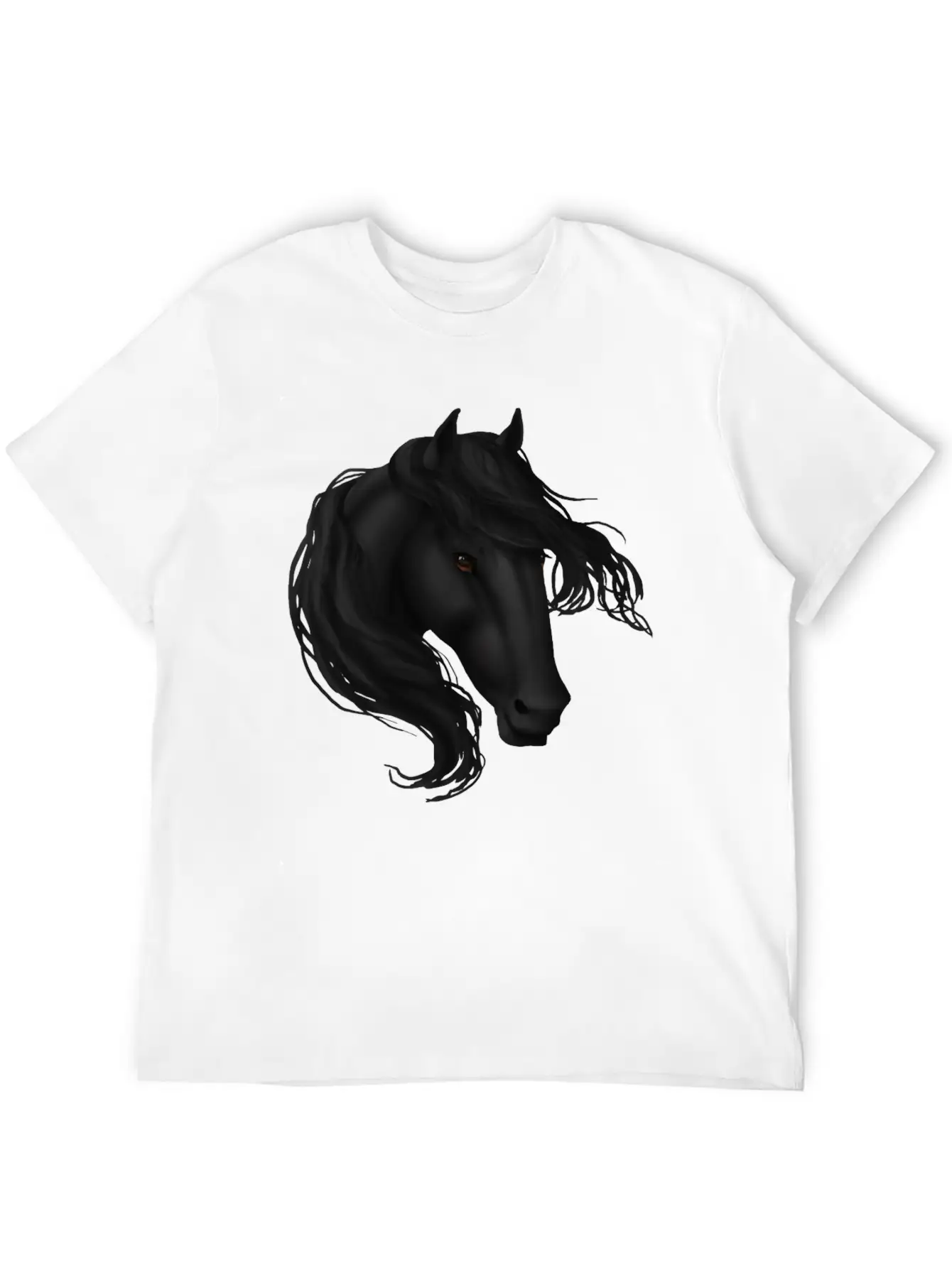 Black Horse Basic Graphic T-Shirt – Daily Comfort In Soft Cotton