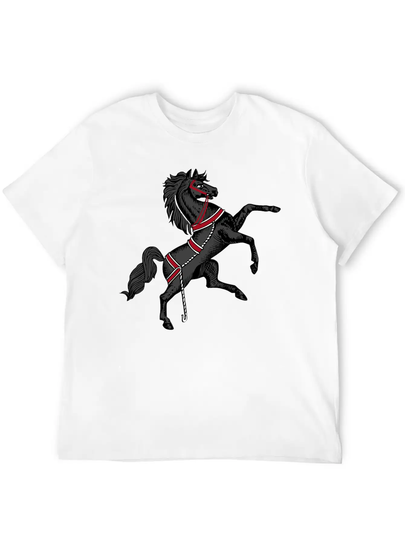 Black Horse Relaxed Everyday Tee – Lightweight And Durable Cotton
