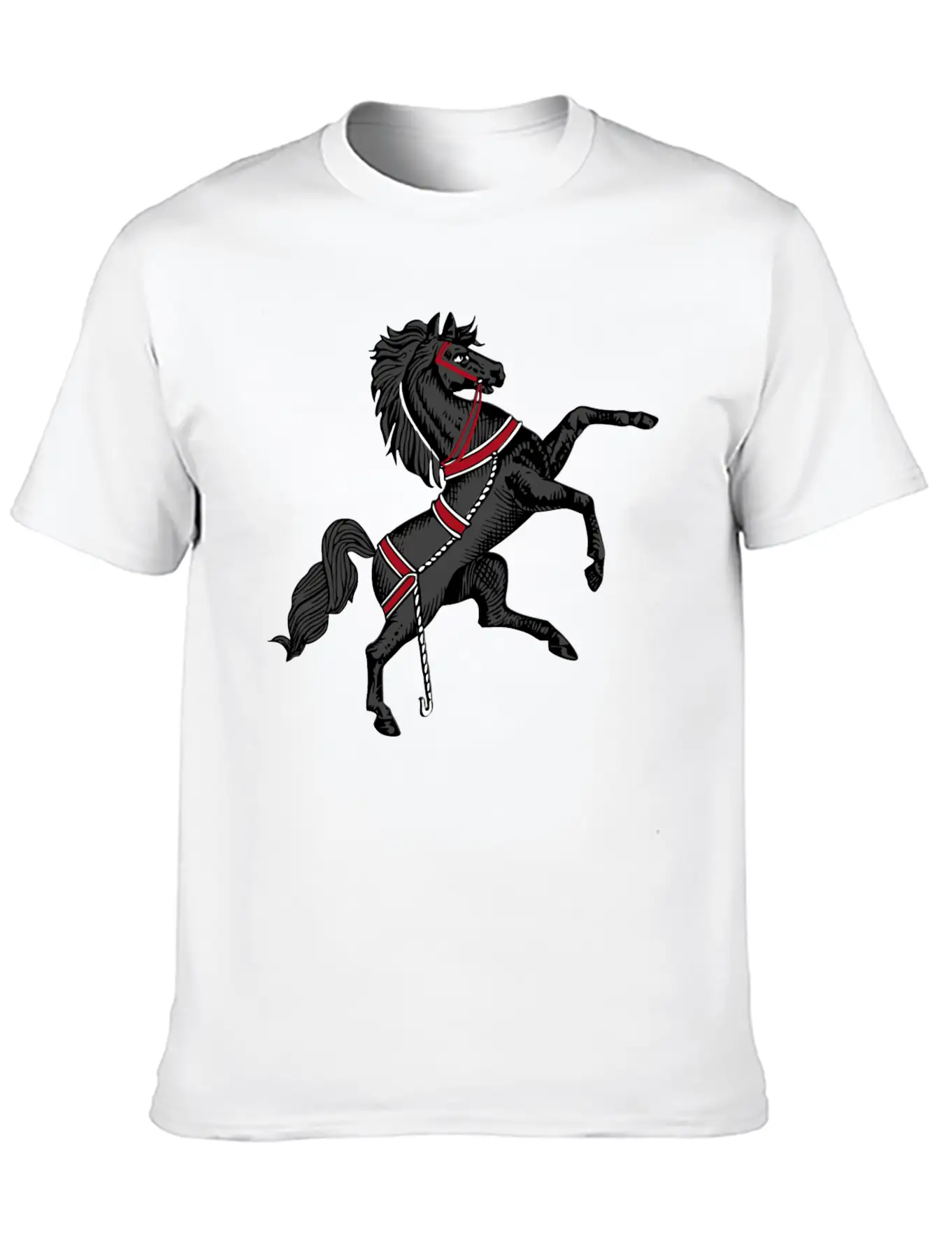 Black Horse Relaxed Everyday Tee – Lightweight And Durable Cotton