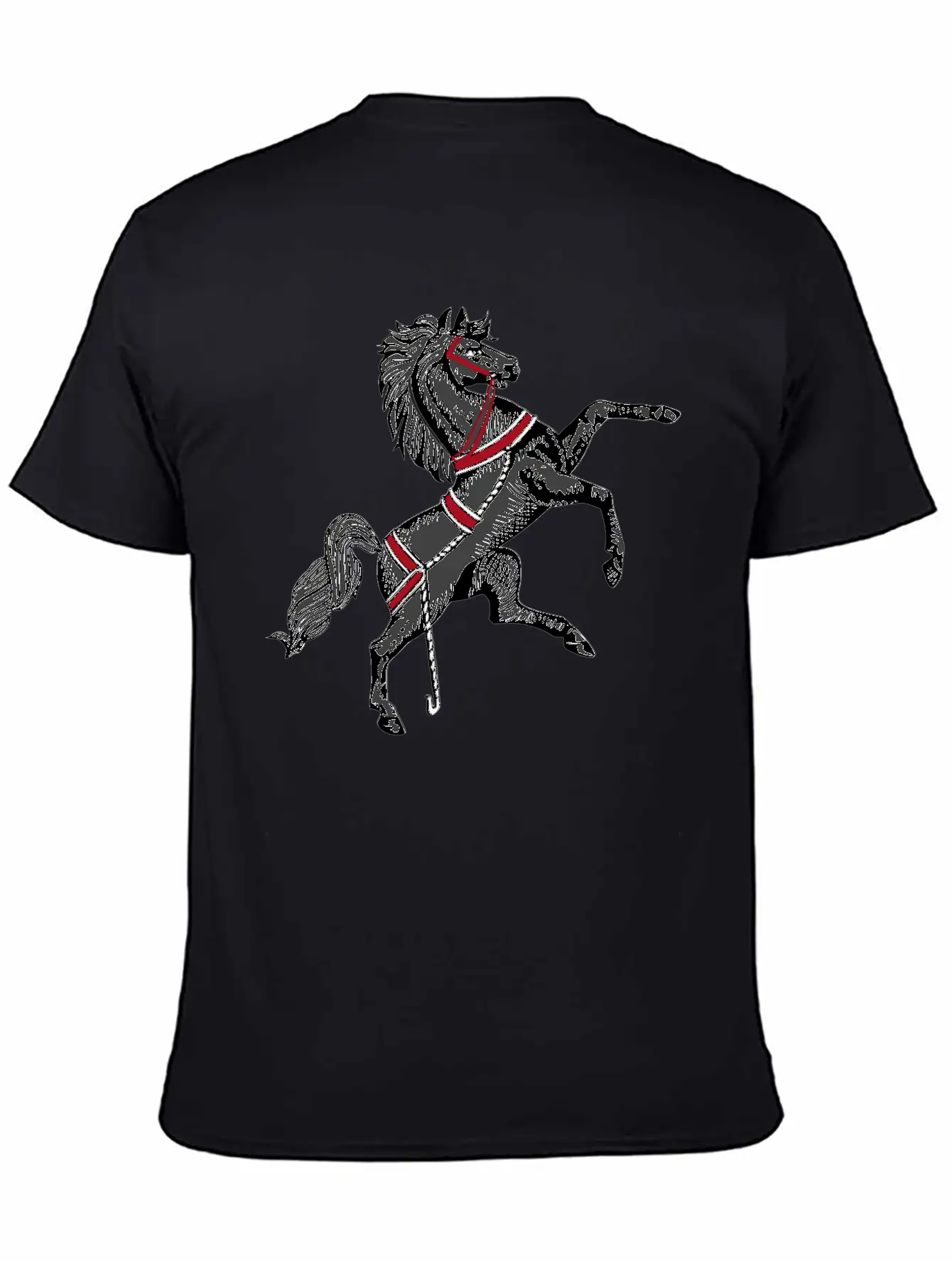 Black Horse Relaxed Everyday Tee – Lightweight And Durable Cotton