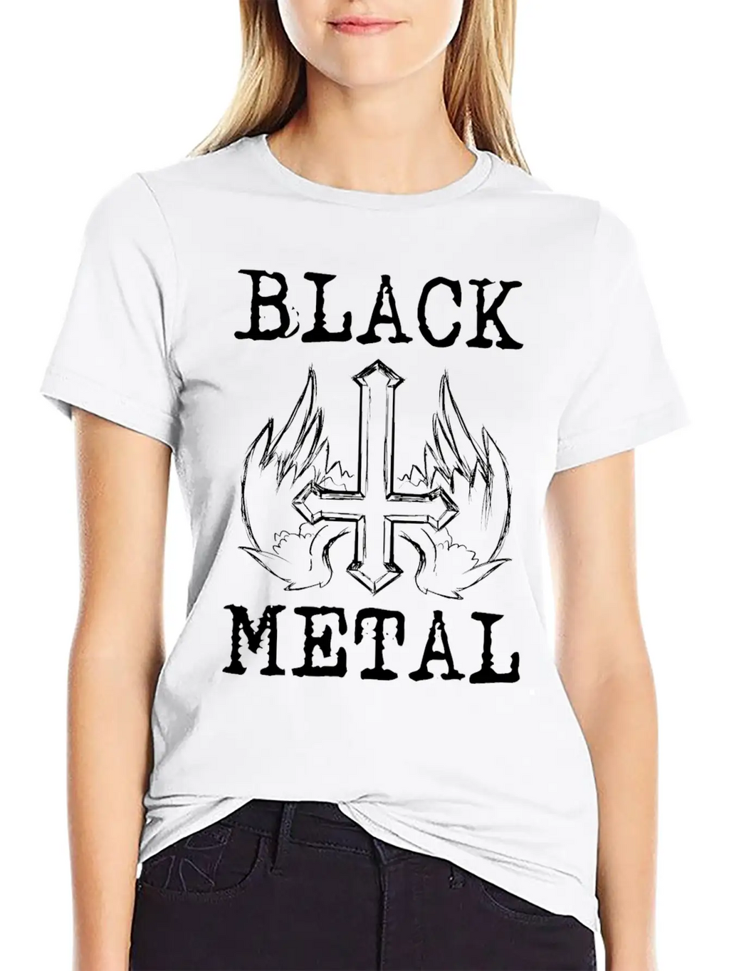 BLACK METAL Breathable Graphic T-Shirt – Perfect For Casual Days
