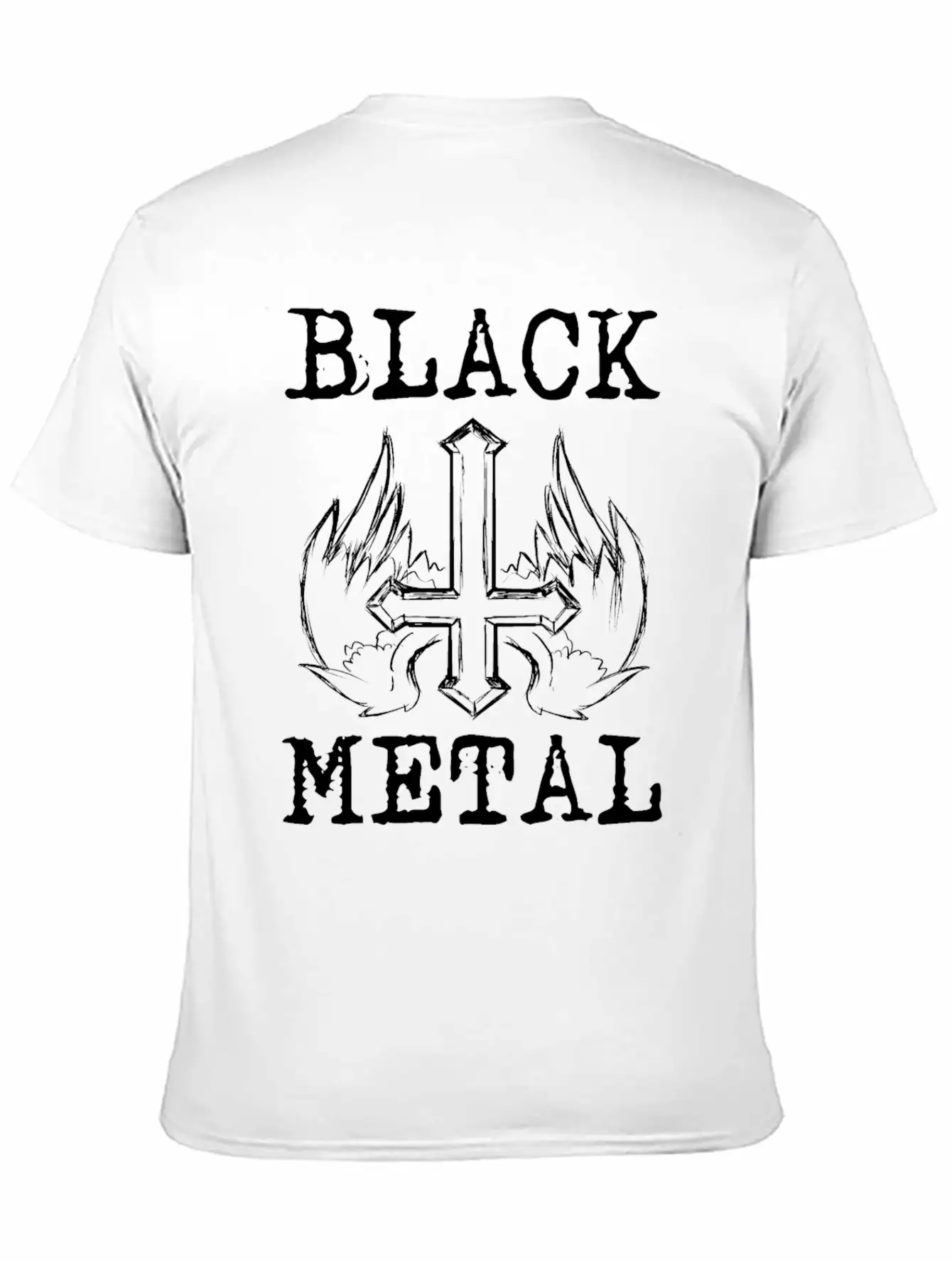 BLACK METAL Breathable Graphic T-Shirt – Perfect For Casual Days