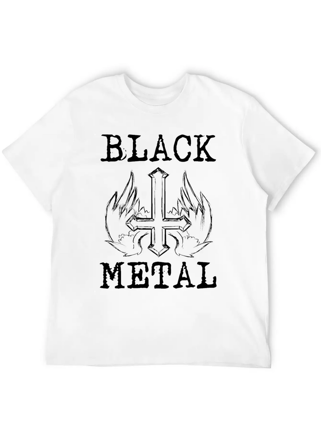 BLACK METAL Breathable Graphic T-Shirt – Perfect For Casual Days