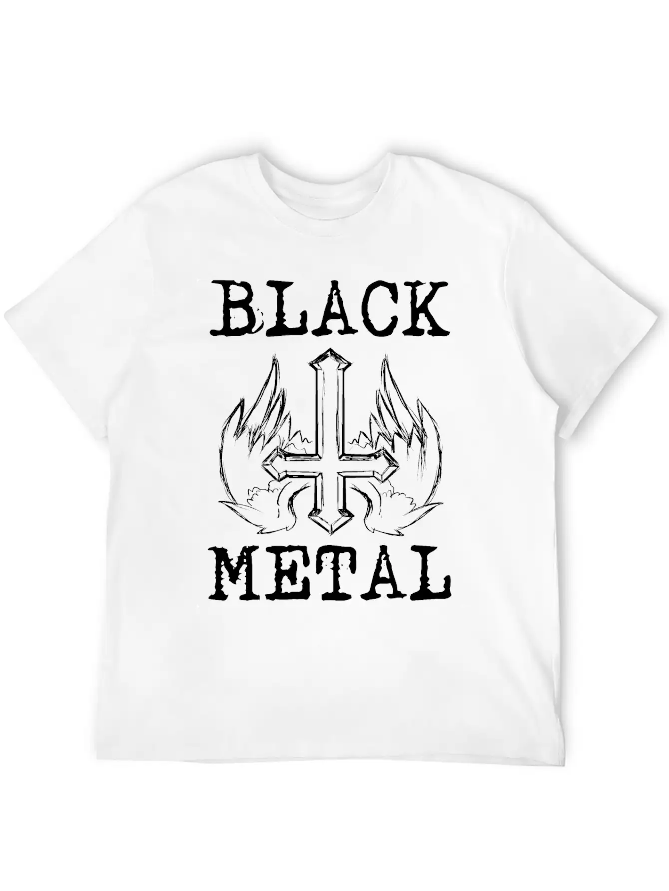 BLACK METAL Breathable Graphic T-Shirt – Perfect For Casual Days