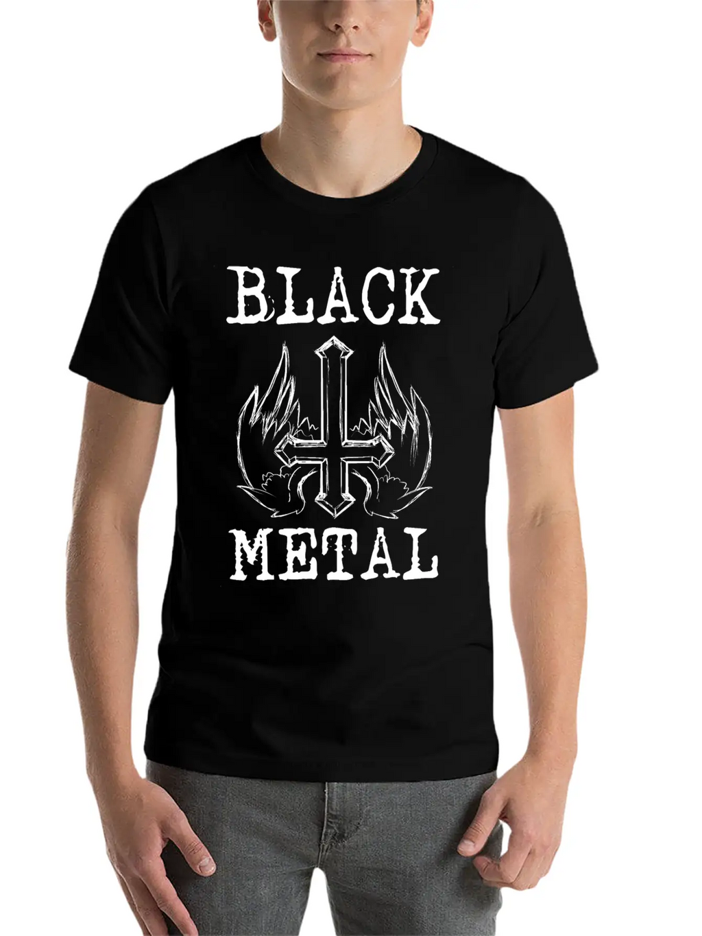 BLACK METAL Breathable Graphic T-Shirt – Perfect For Casual Days