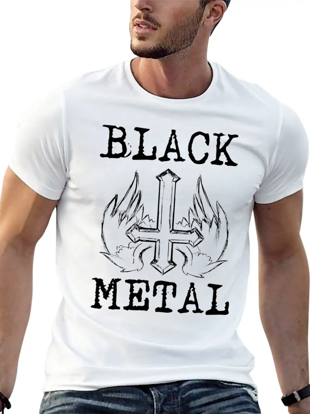 BLACK METAL Breathable Graphic T-Shirt – Perfect For Casual Days