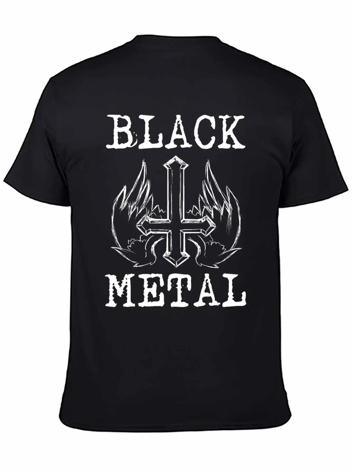 BLACK METAL Breathable Graphic T-Shirt – Perfect For Casual Days