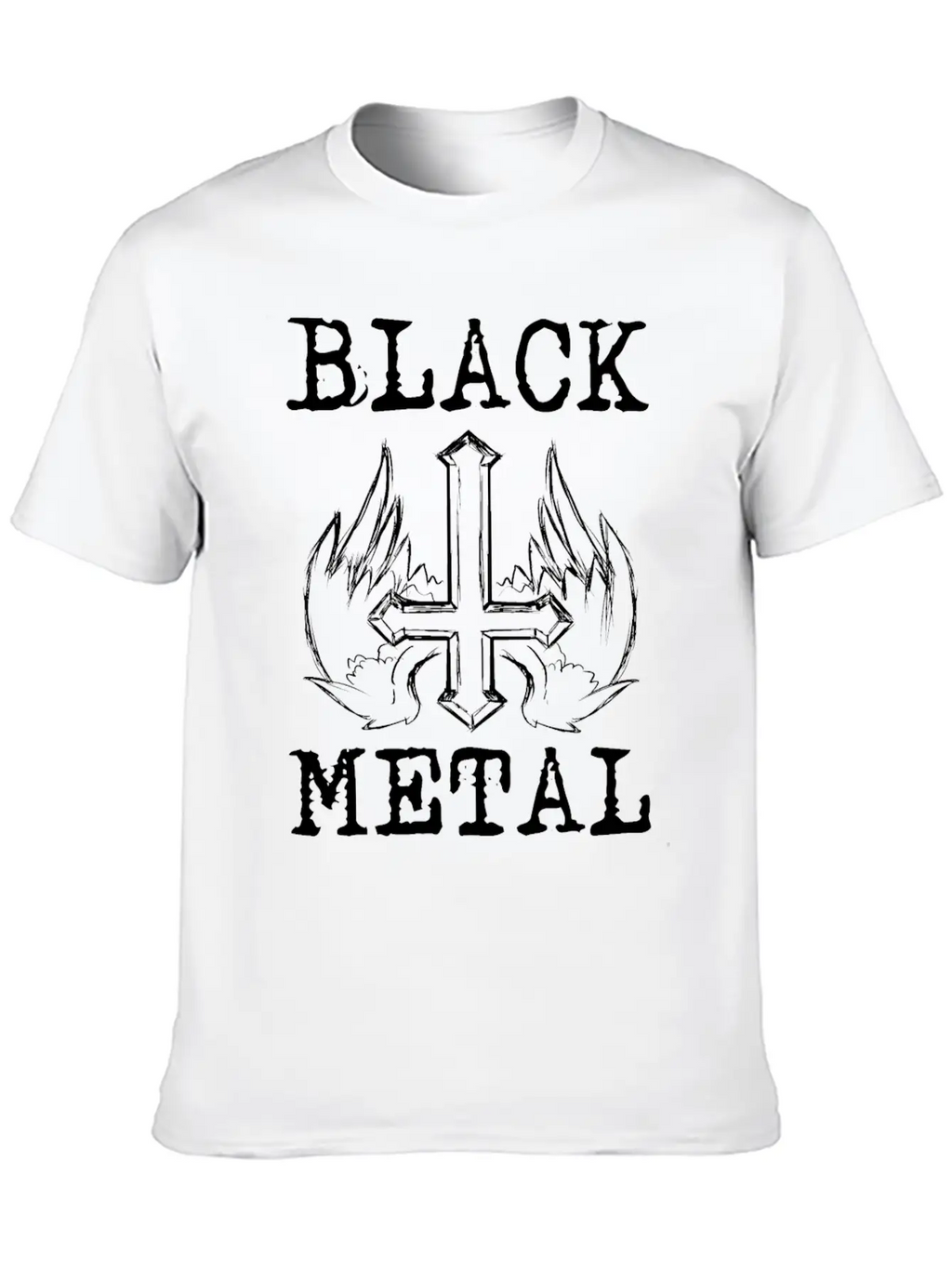 BLACK METAL Breathable Graphic T-Shirt – Perfect For Casual Days