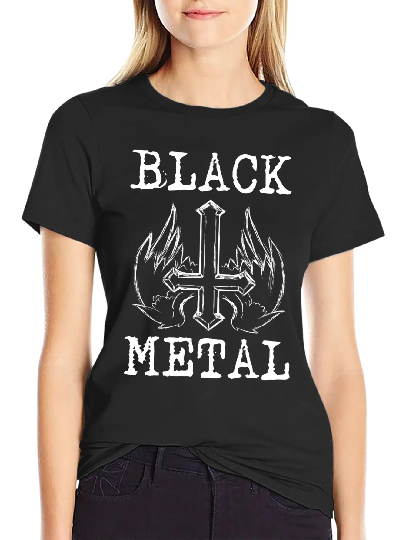 BLACK METAL Breathable Graphic T-Shirt – Perfect For Casual Days