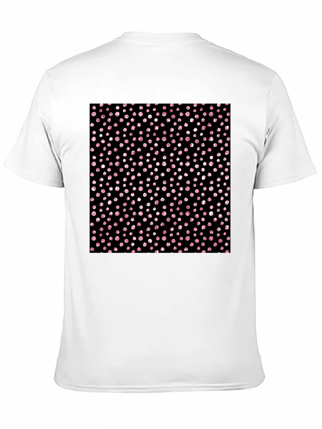 Black Pink Spots Pattern Classic Cotton Tee – Unisex Comfort For Any Season