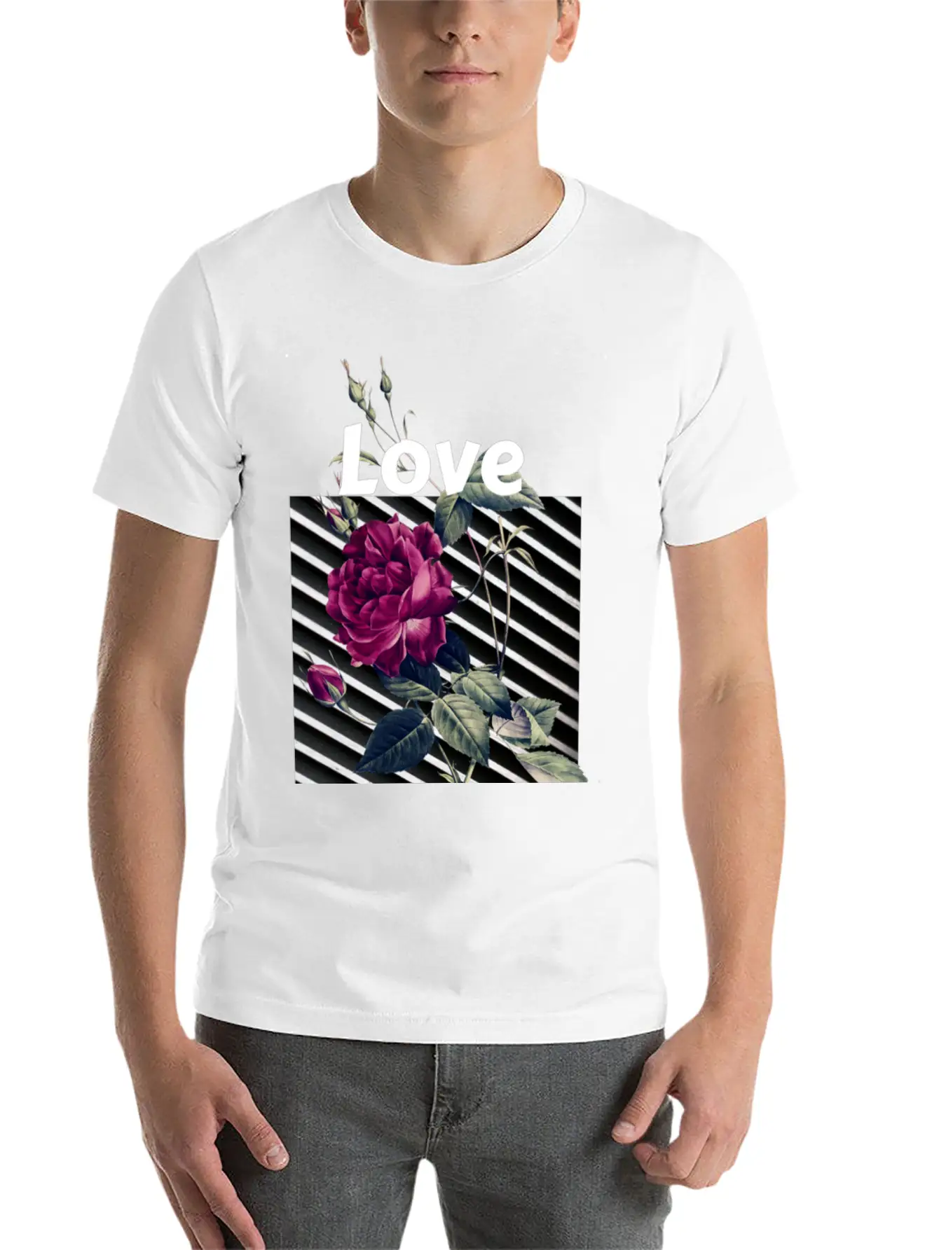 Black Rose Streetwear Aesthetic Classic Cotton Tee – Unisex Comfort For Any Season