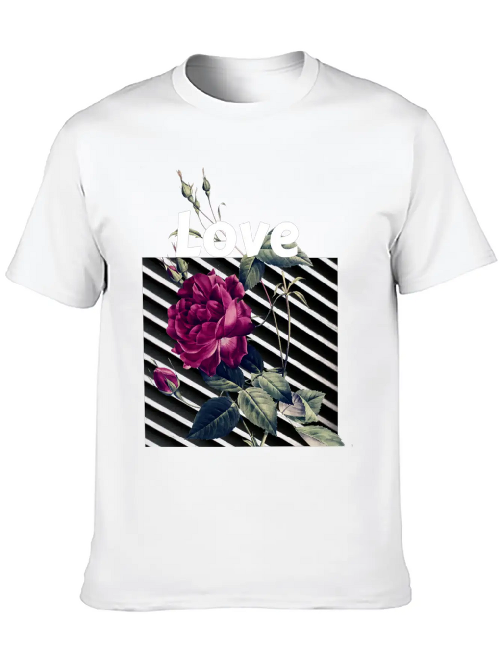 Black Rose Streetwear Aesthetic Classic Cotton Tee – Unisex Comfort For Any Season