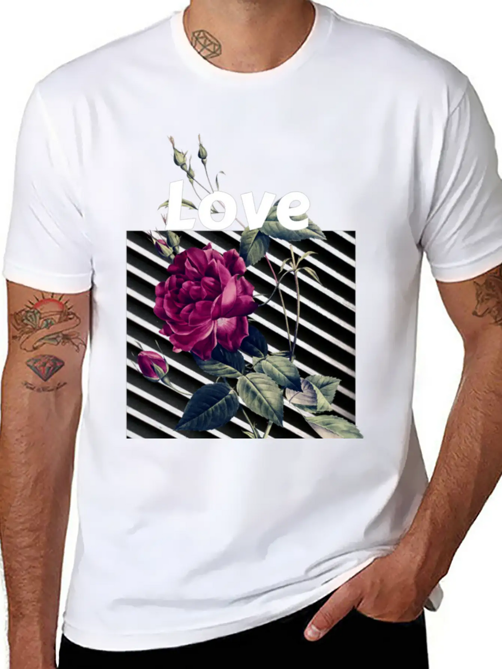 Black Rose Streetwear Aesthetic Classic Cotton Tee – Unisex Comfort For Any Season