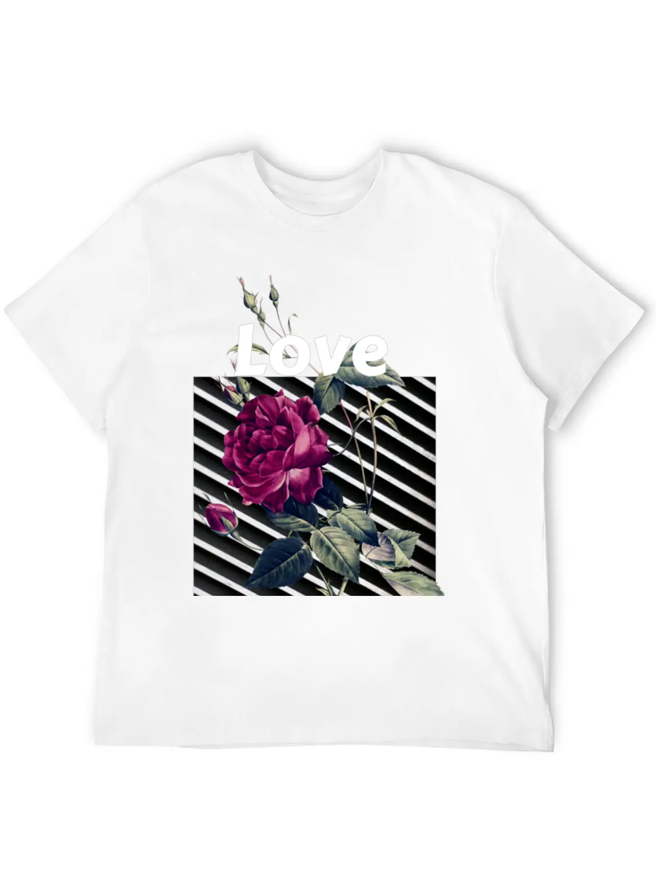 Black Rose Streetwear Aesthetic Classic Cotton Tee – Unisex Comfort For Any Season