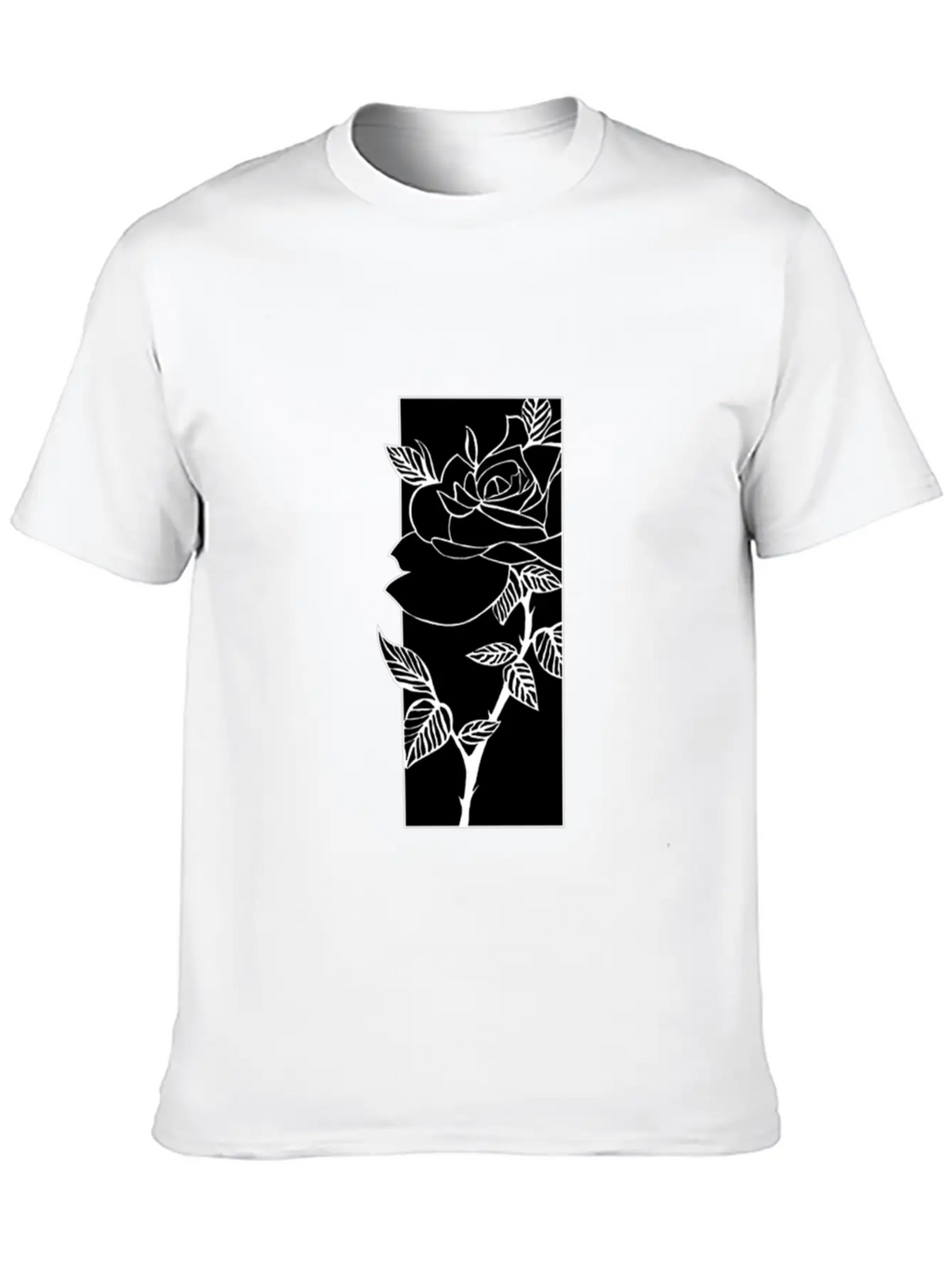 Black T Shirtblack Rose T Shirt Timeless Short Sleeve Tee – Comfy And Minimalist Design