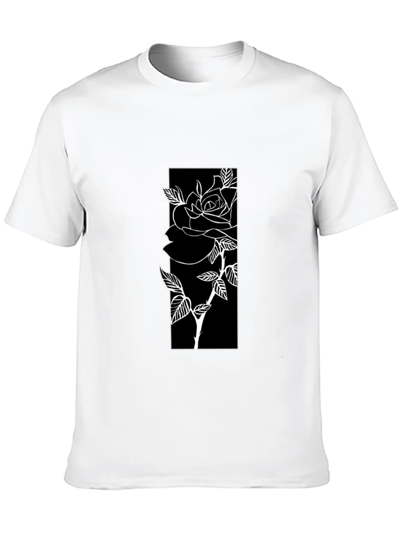 Black T Shirtblack Rose T Shirt Timeless Short Sleeve Tee – Comfy And Minimalist Design