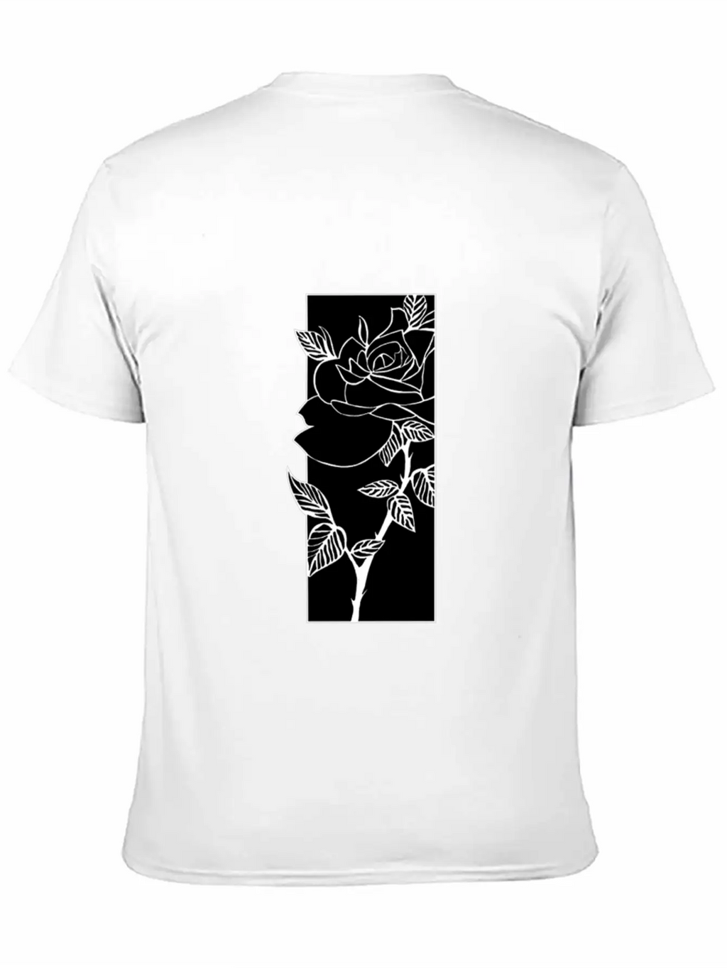 Black T Shirtblack Rose T Shirt Timeless Short Sleeve Tee – Comfy And Minimalist Design