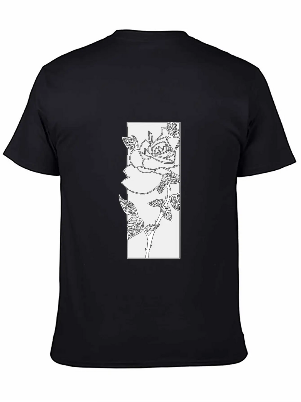 Black T Shirtblack Rose T Shirt Timeless Short Sleeve Tee – Comfy And Minimalist Design
