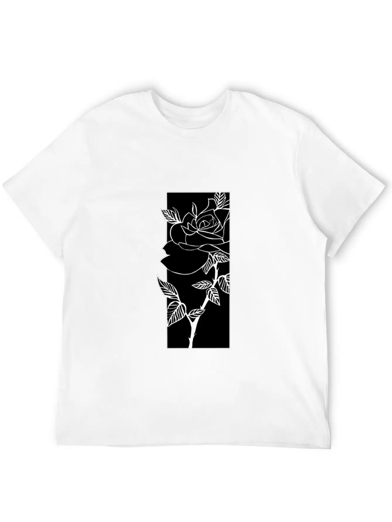 Black T Shirtblack Rose T Shirt Timeless Short Sleeve Tee – Comfy And Minimalist Design