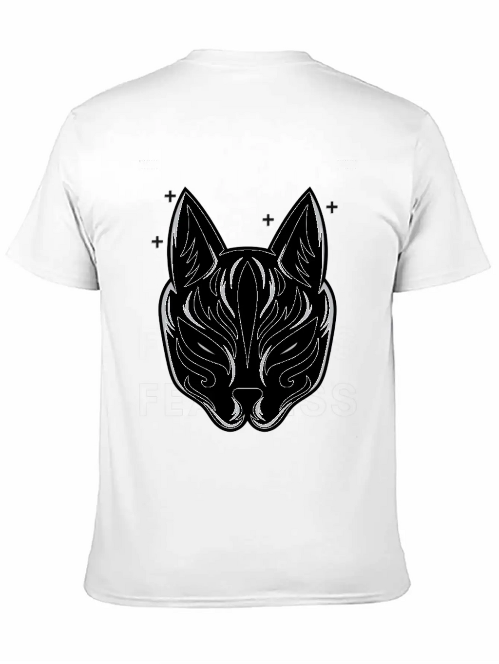 Black White Modern Fearless T Shirt Design Stylish Everyday T-Shirt – Unisex Basic Cotton Tee