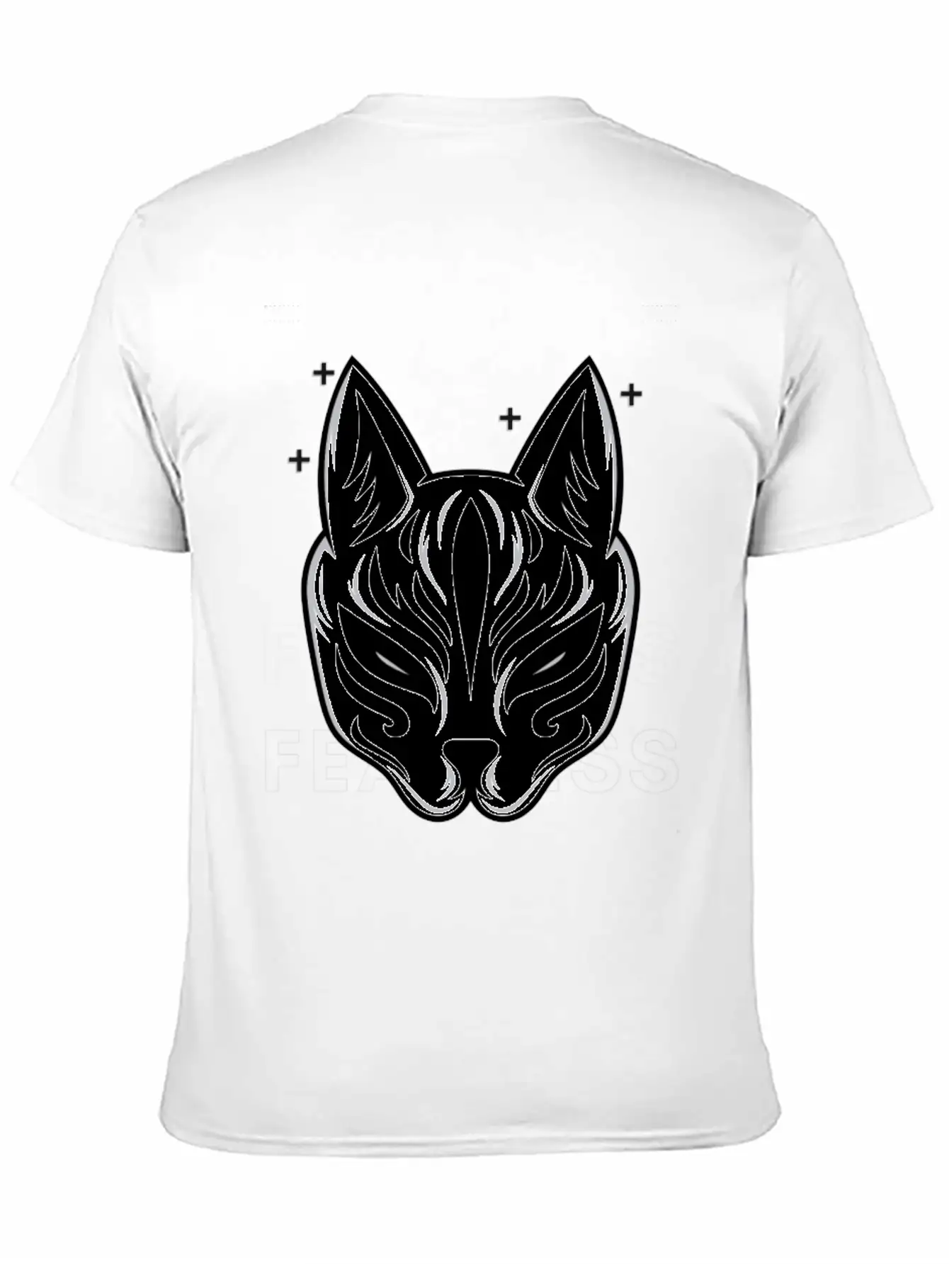 Black White Modern Fearless T Shirt Design Stylish Everyday T-Shirt – Unisex Basic Cotton Tee
