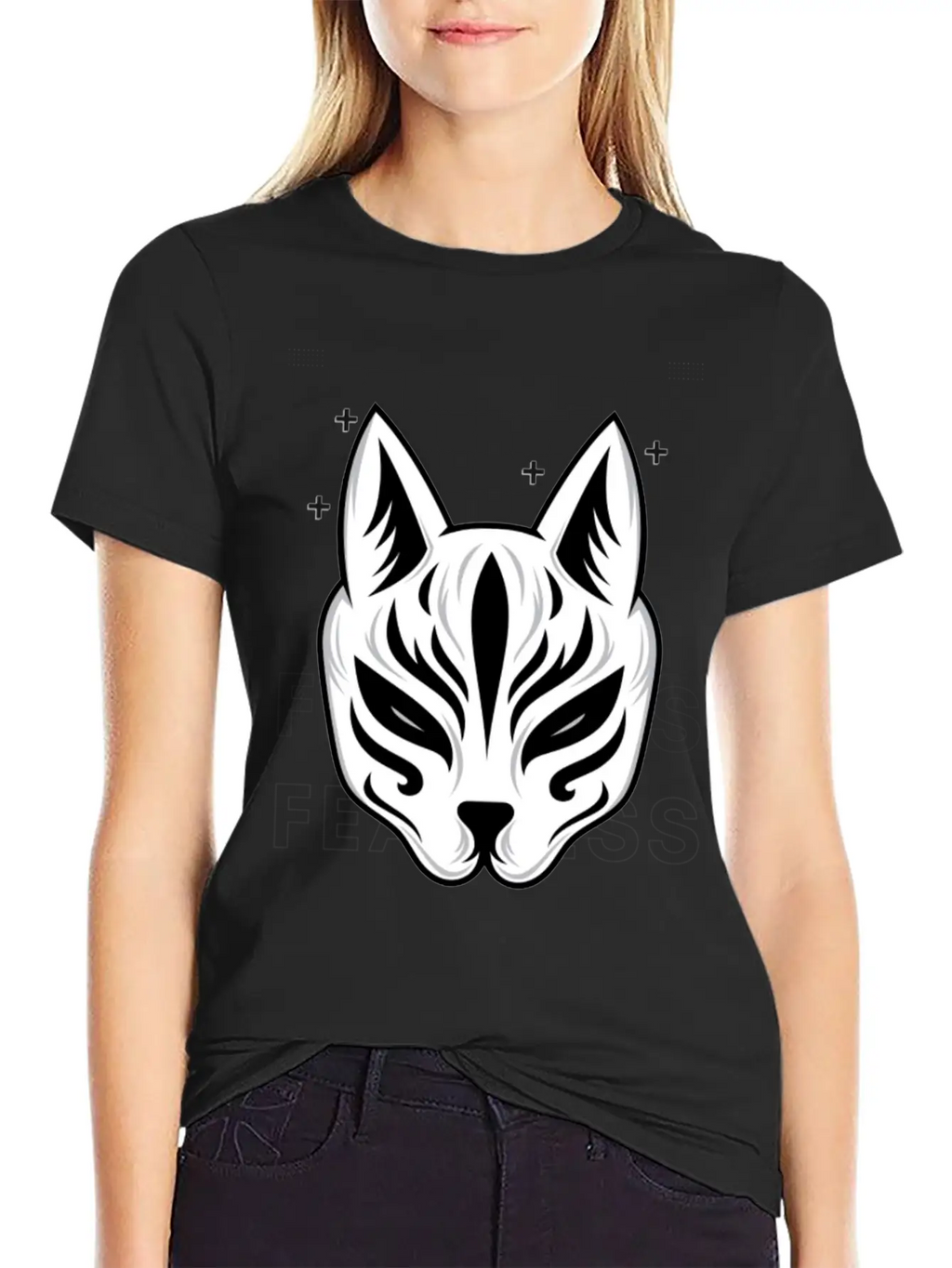 Black White Modern Fearless T Shirt Design Stylish Everyday T-Shirt – Unisex Basic Cotton Tee