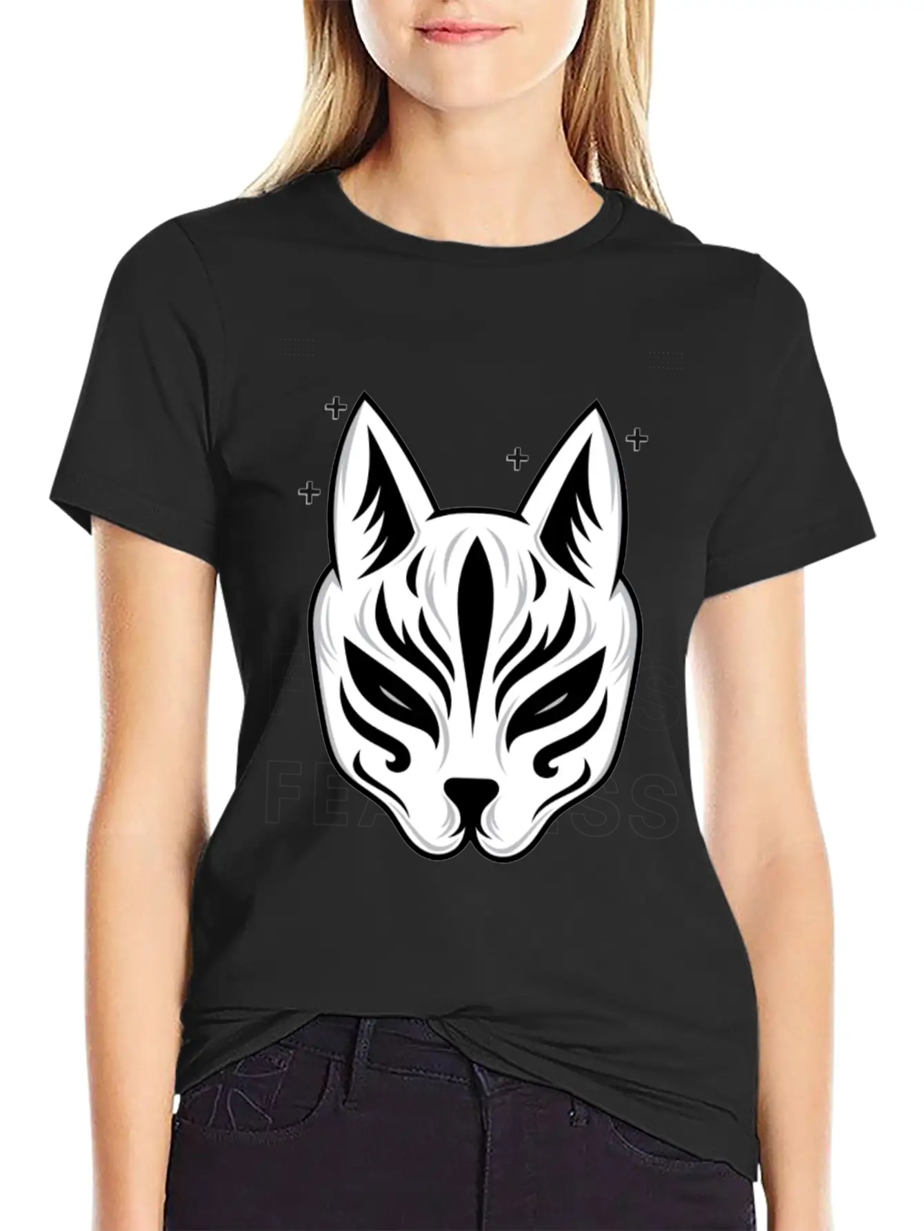 Black White Modern Fearless T Shirt Design Stylish Everyday T-Shirt – Unisex Basic Cotton Tee