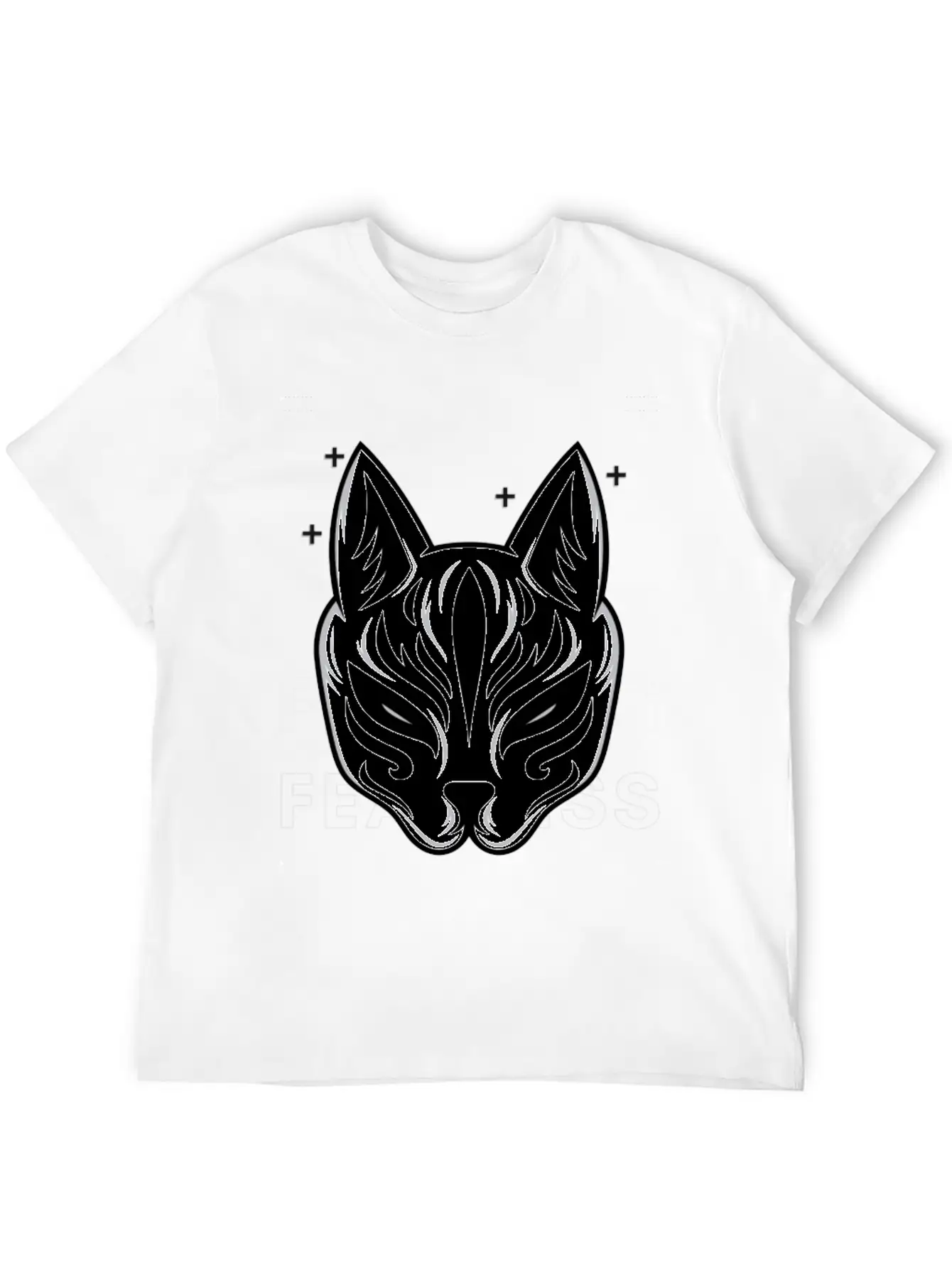 Black White Modern Fearless T Shirt Design Stylish Everyday T-Shirt – Unisex Basic Cotton Tee