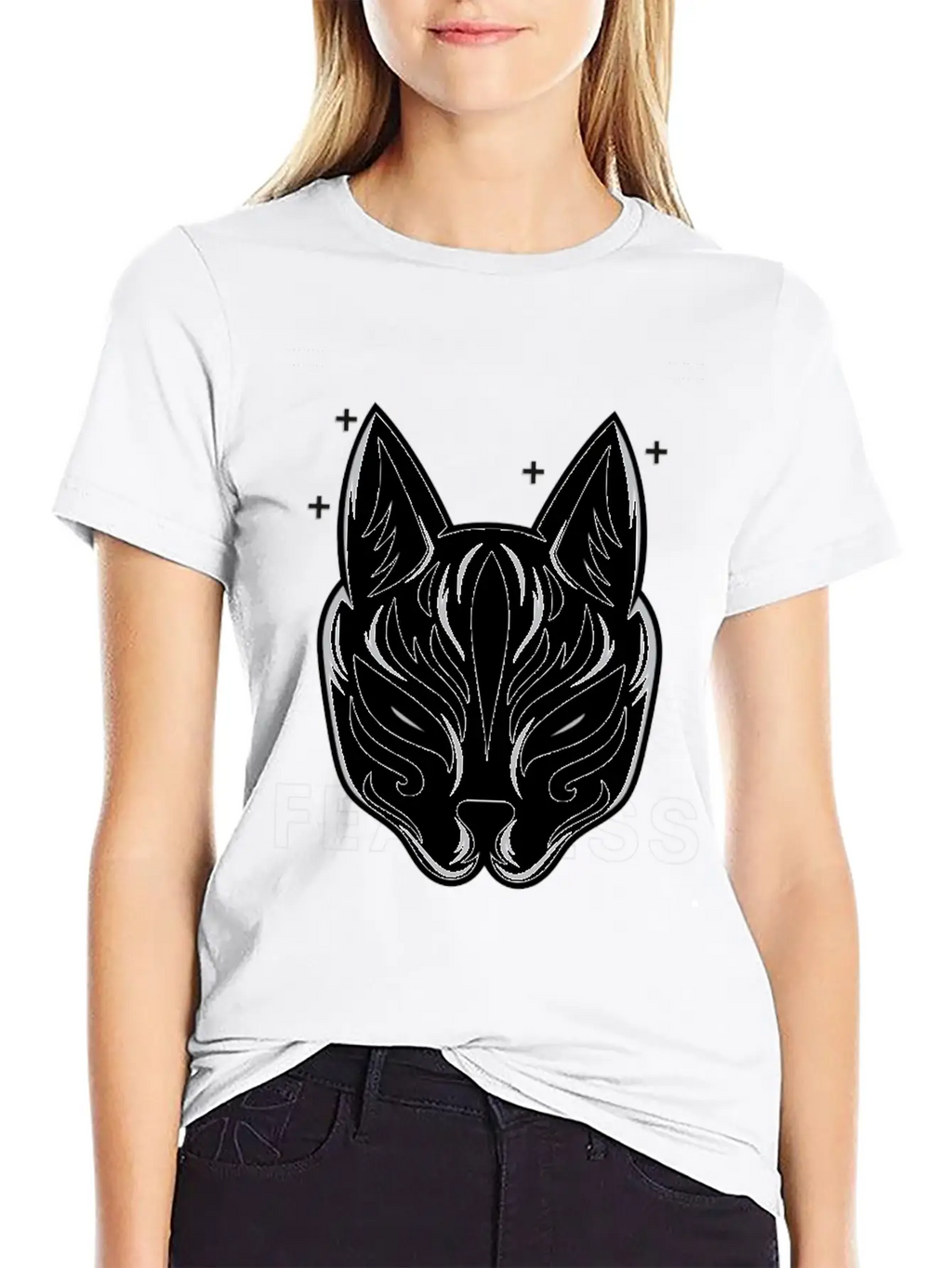 Black White Modern Fearless T Shirt Design Stylish Everyday T-Shirt – Unisex Basic Cotton Tee