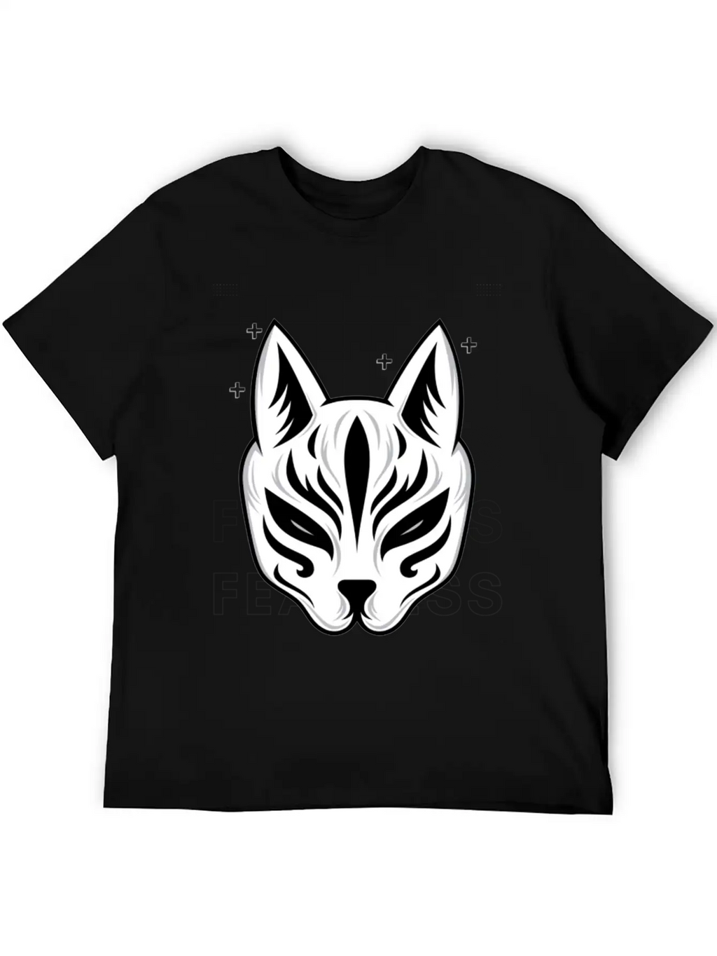 Black White Modern Fearless T Shirt Design Stylish Everyday T-Shirt – Unisex Basic Cotton Tee
