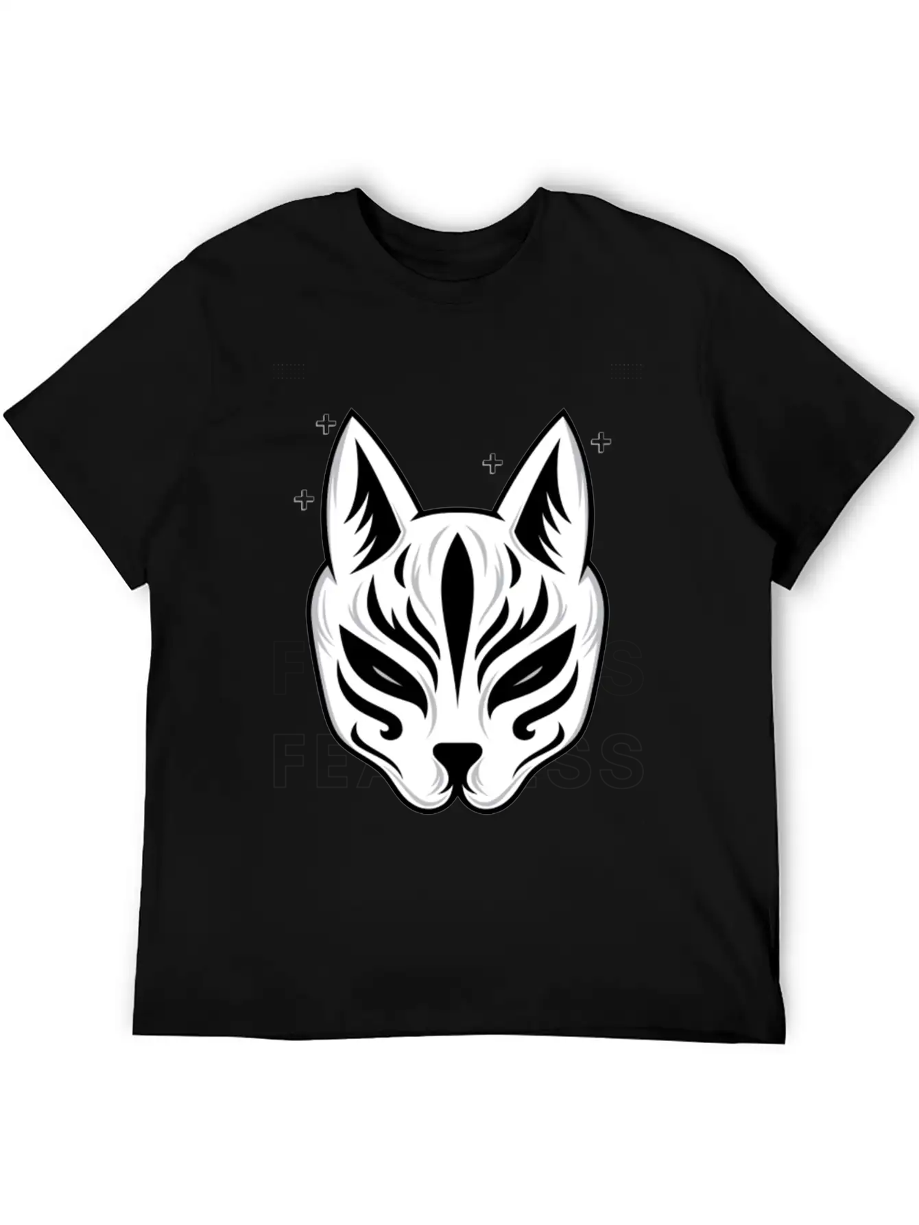 Black White Modern Fearless T Shirt Design Stylish Everyday T-Shirt – Unisex Basic Cotton Tee