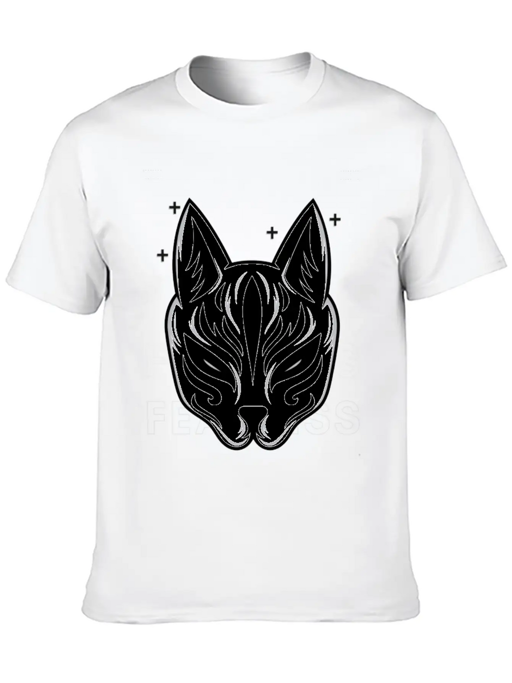 Black White Modern Fearless T Shirt Design Stylish Everyday T-Shirt – Unisex Basic Cotton Tee