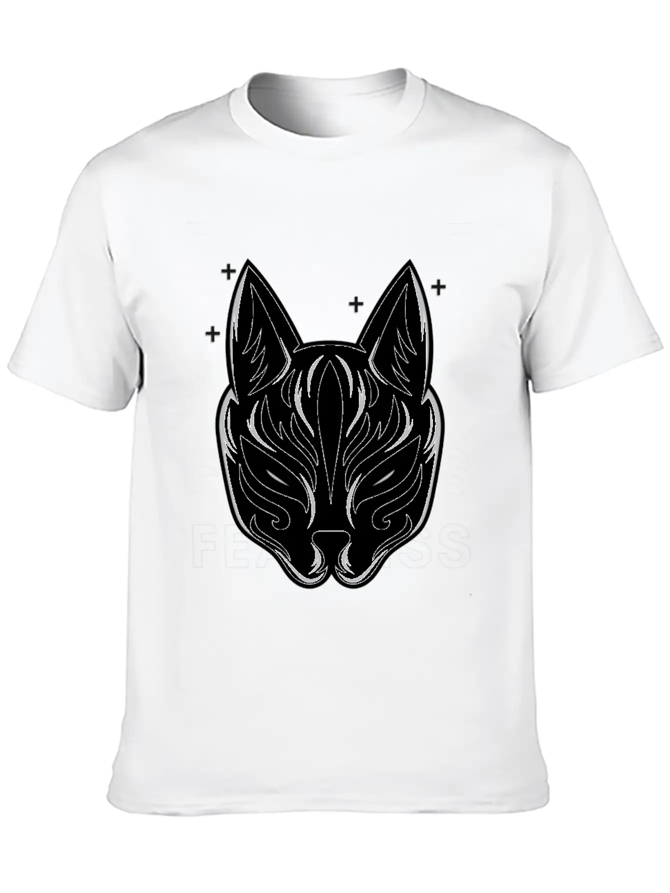 Black White Modern Fearless T Shirt Design Stylish Everyday T-Shirt – Unisex Basic Cotton Tee