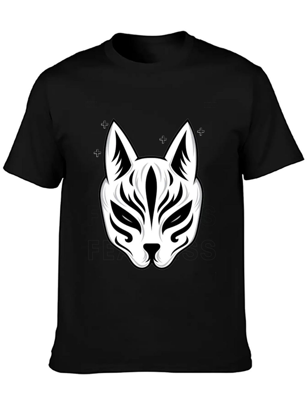 Black White Modern Fearless T Shirt Design Stylish Everyday T-Shirt – Unisex Basic Cotton Tee