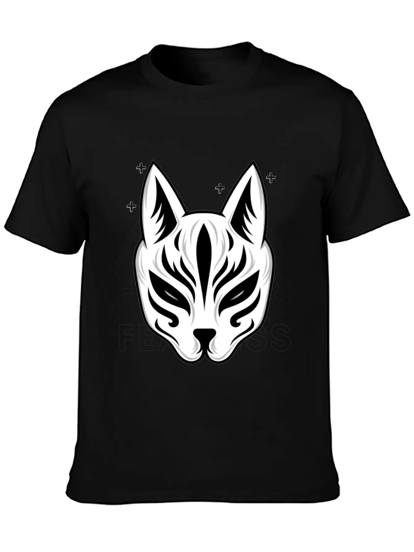 Black White Modern Fearless T Shirt Design Stylish Everyday T-Shirt – Unisex Basic Cotton Tee