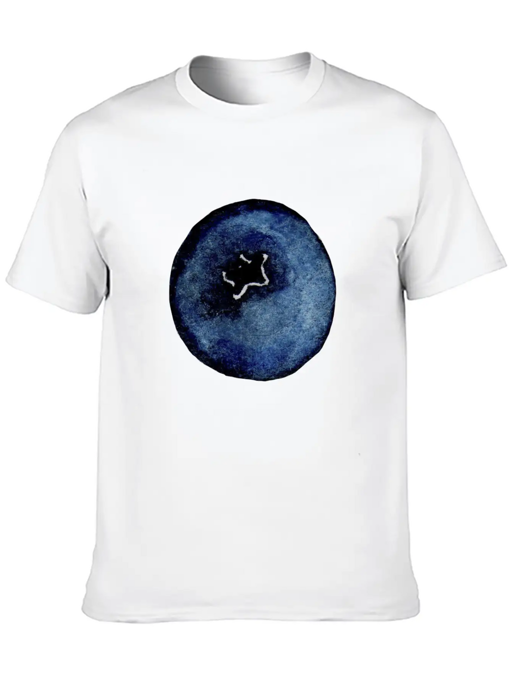 Blackberry Watercolor Breathable Soft Cotton T-Shirt – Timeless Casual Look