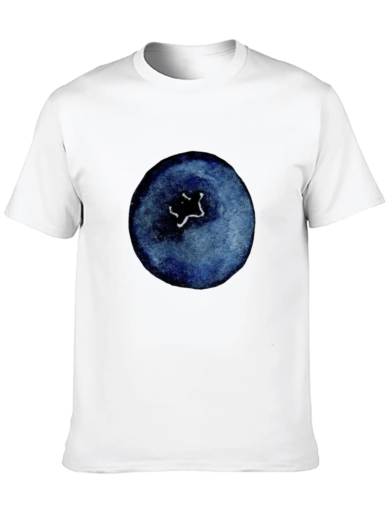 Blackberry Watercolor Breathable Soft Cotton T-Shirt – Timeless Casual Look