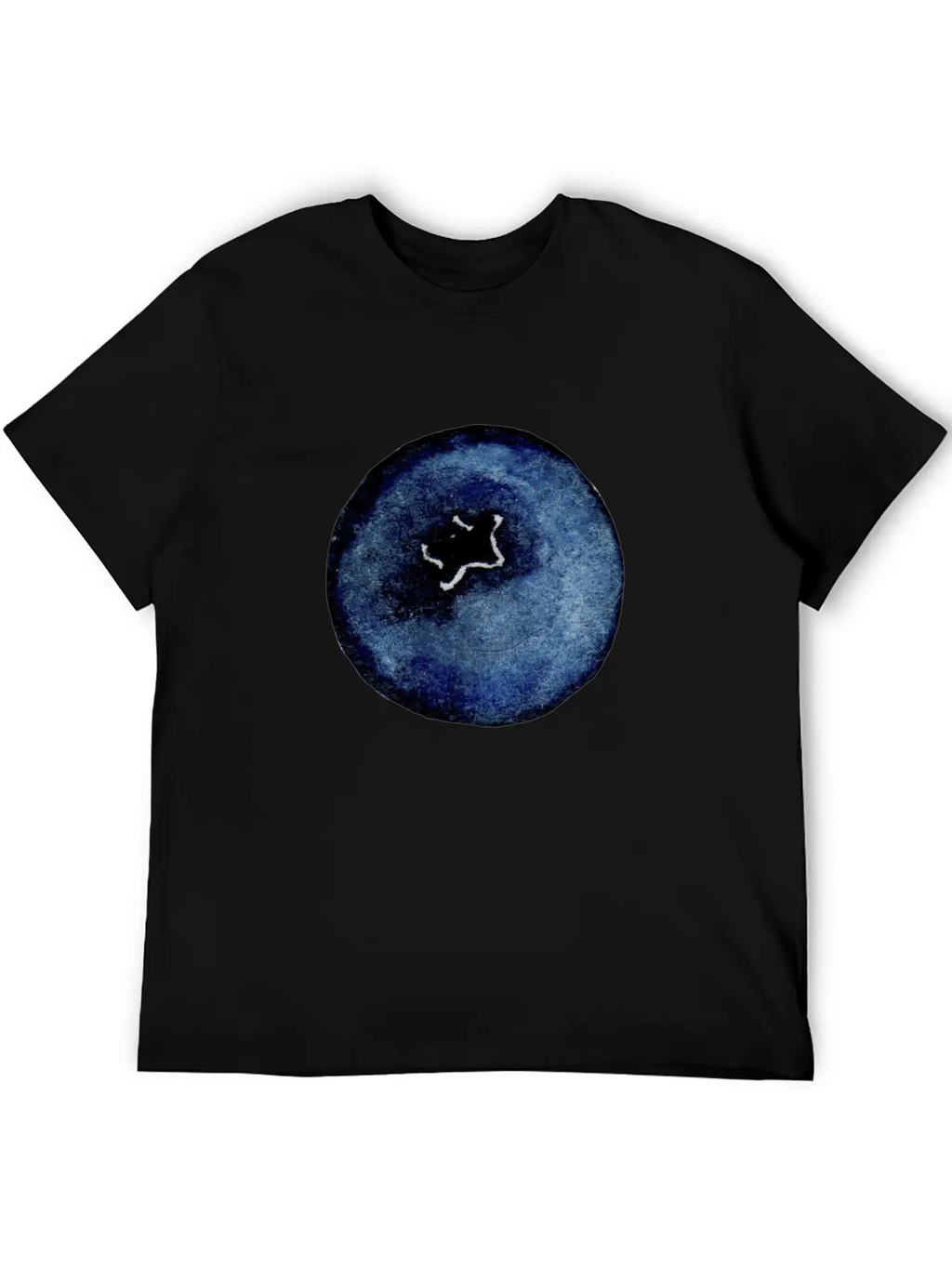 Blackberry Watercolor Breathable Soft Cotton T-Shirt – Timeless Casual Look