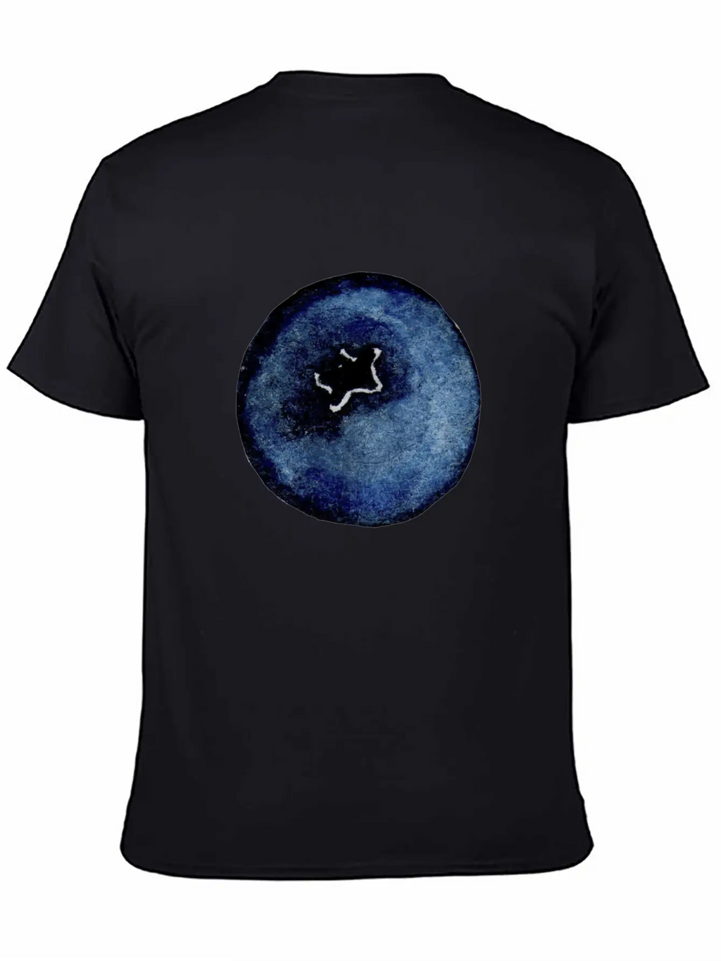 Blackberry Watercolor Breathable Soft Cotton T-Shirt – Timeless Casual Look