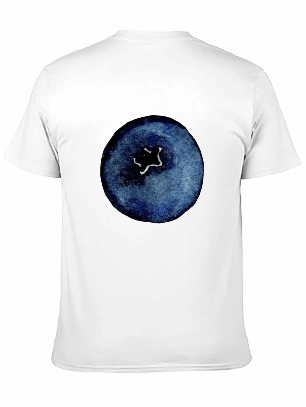 Blackberry Watercolor Breathable Soft Cotton T-Shirt – Timeless Casual Look