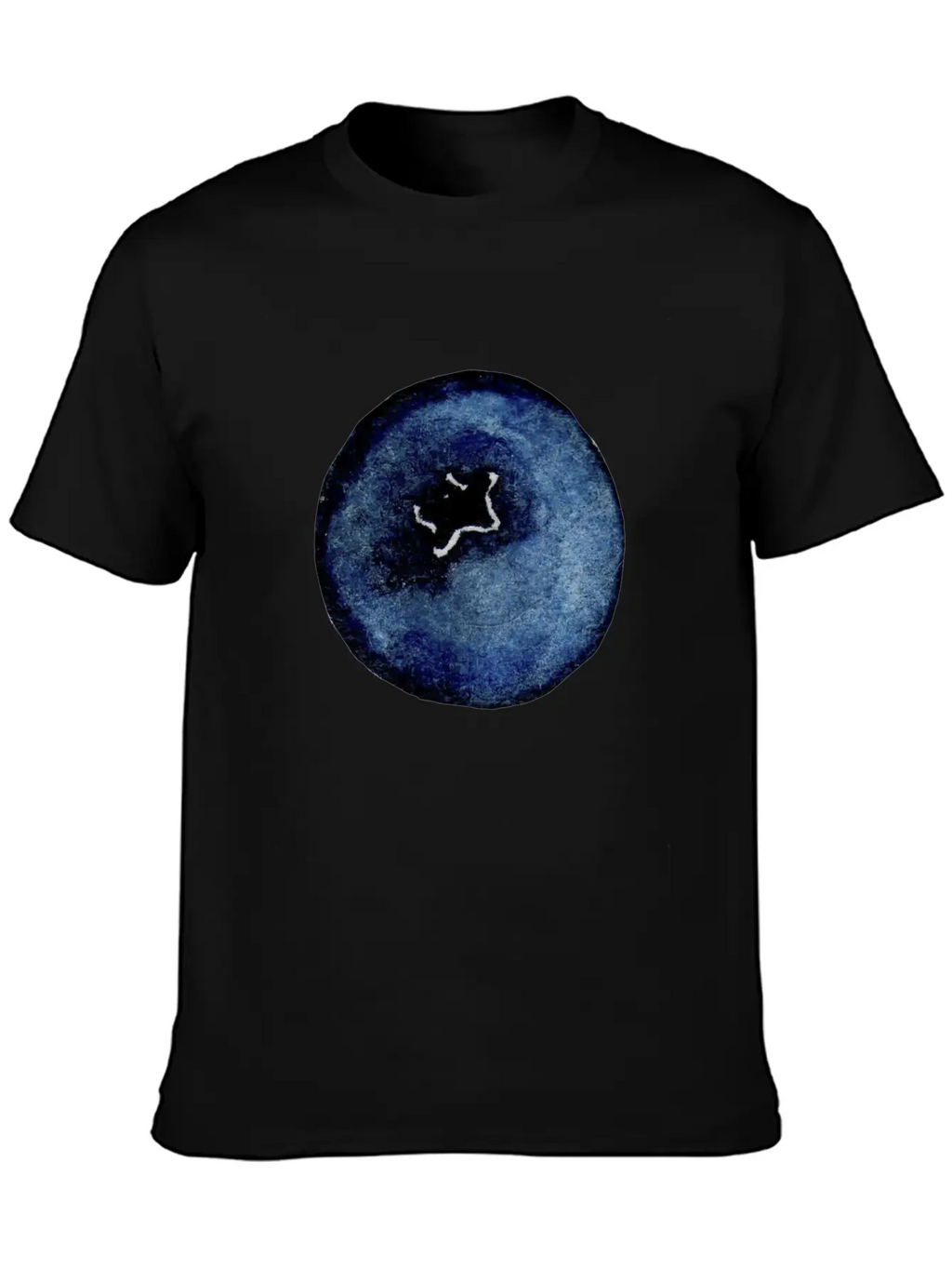 Blackberry Watercolor Breathable Soft Cotton T-Shirt – Timeless Casual Look