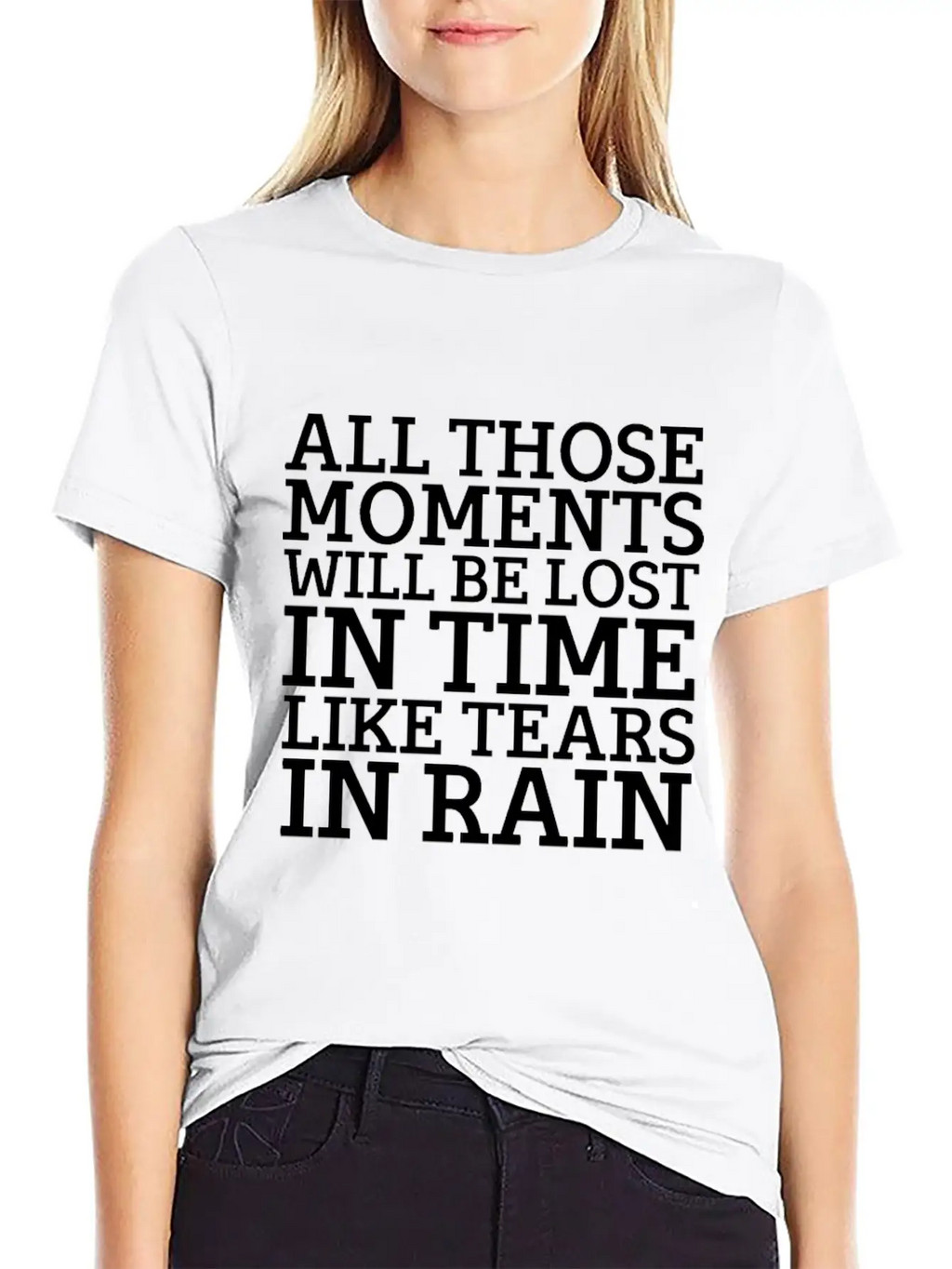 Blade Runner Like Tears In Rain Relaxed Everyday Tee – Lightweight And Durable Cotton