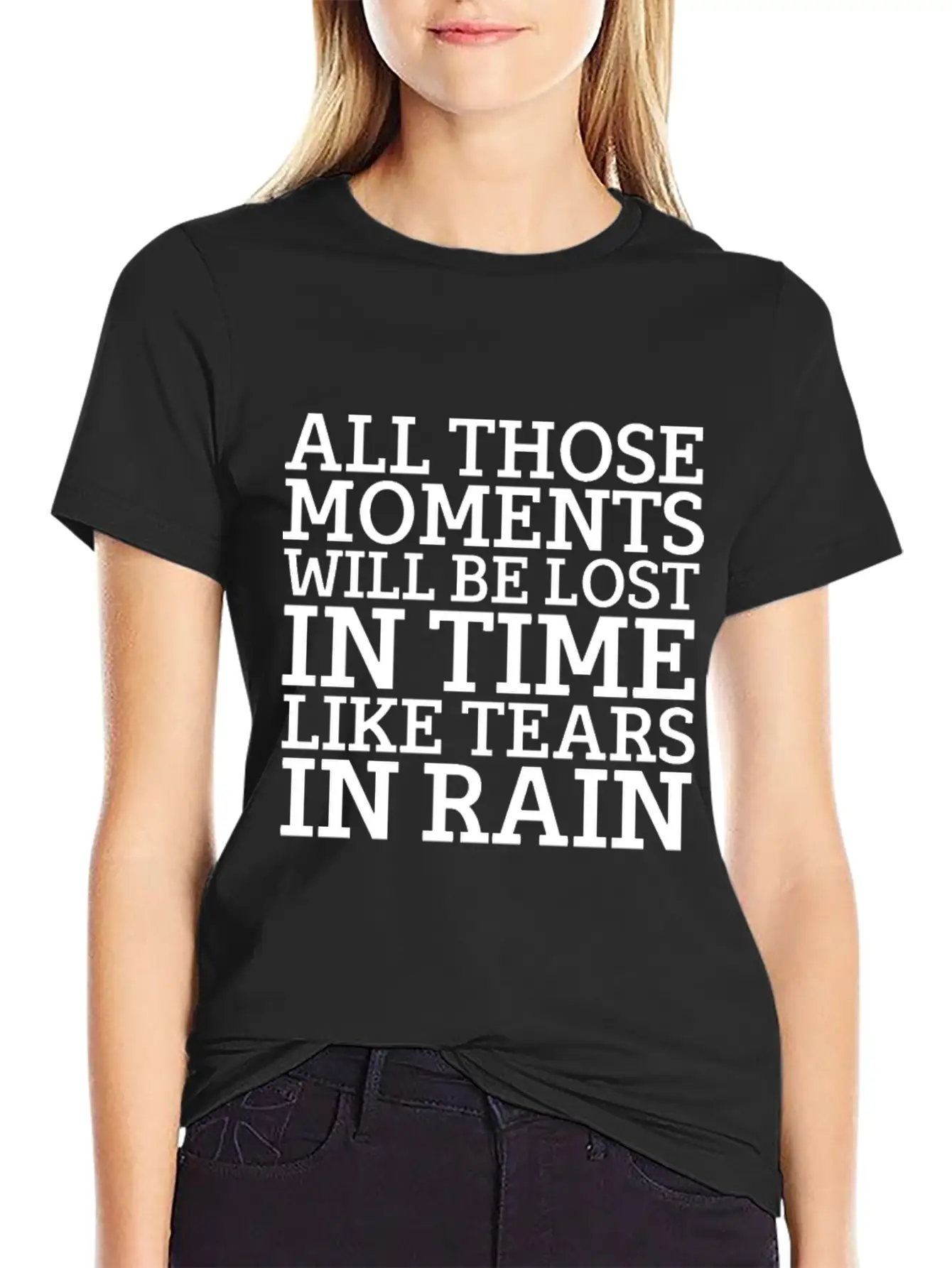 Blade Runner Like Tears In Rain Relaxed Everyday Tee – Lightweight And Durable Cotton