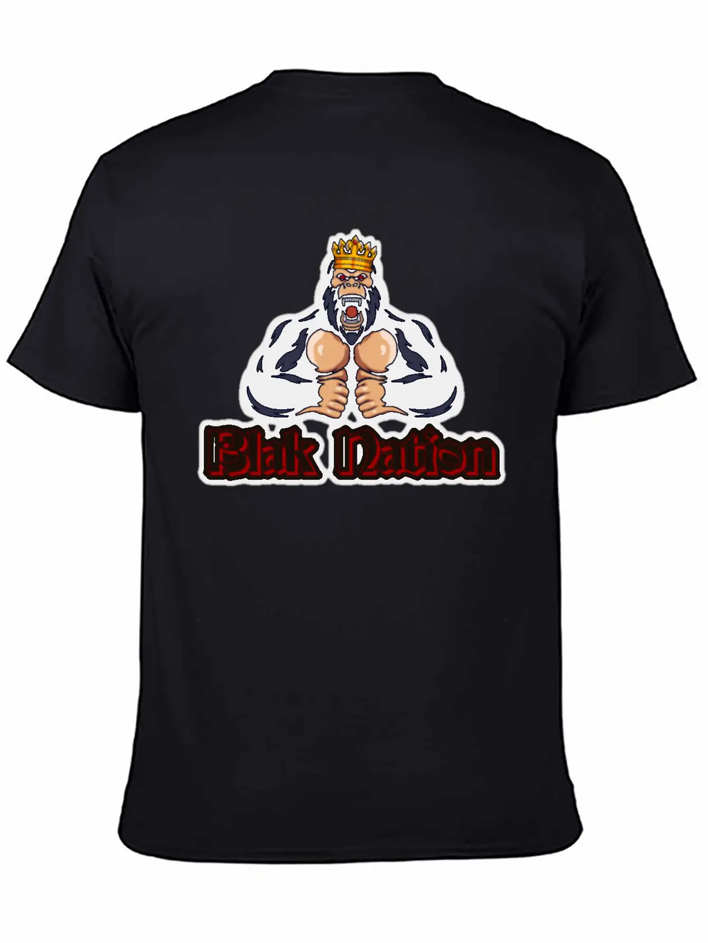 Blak Nation King Ape Classic Cotton Tee – Unisex Comfort For Any Season