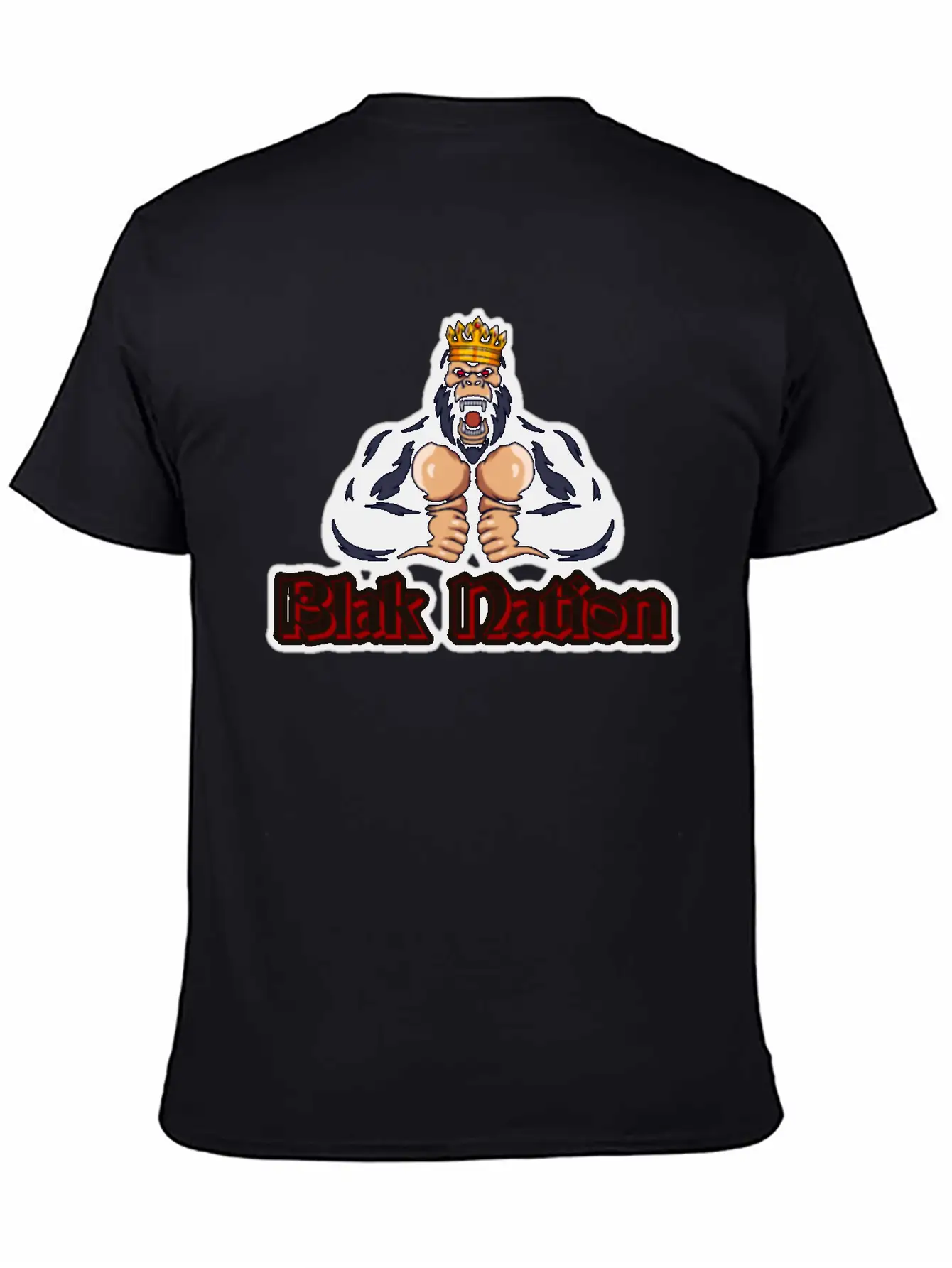 Blak Nation King Ape Classic Cotton Tee – Unisex Comfort For Any Season