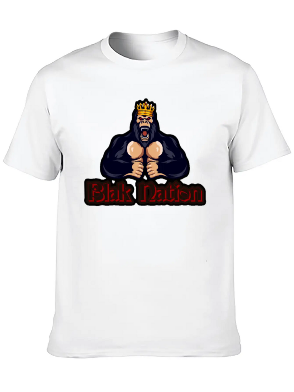Blak Nation King Ape Classic Cotton Tee – Unisex Comfort For Any Season